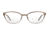 Carrera 6649 Eyeglass Frames CA6649-0T2Q-5518 - Brown-Peach Frame, Lens Diameter 55mm, Distance Between Lenses 18mm