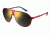 Carrera Champion/M/T/S Sunglasses CHAMPMTS-09EB-UW-6113 - Matte Red Frame, Orange Flash Ml Lenses, Lens Diameter 61mm, Distance Between Lenses 13mm