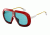 Carrera Ski-ll/S Sunglasses SKILLS-00A4-KU-5812 - Red Black Frame, Blue Avio Lenses, Lens Diameter 58mm, Distance Between Lenses 12mm