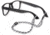 Carson Optical Paracord Eyewear Retainers, White/Grey/Black, EX-50WGY