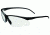 Champion Ballistic Half Frame Flex Wire Temples, Smoke Mirrored Lens, Black/Smoke 40660