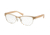 Coach HC5067 Eyeglass Frames 9236-53 - Satin Sand Silver/ Crys Light Brn