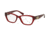 Coach HC6070F Single Vision Prescription Eyeglasses 5029-53 - Burgundy Frame