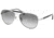 Coach L078 ALTON HC7041 Sunglasses 917511-59 - Silver/Black White Sig C Frame, Grey Gradient Lenses
