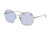 Coach L1062 HC7091 Sunglasses 90041A-56 - Gunmetal Frame, Solid Purple Lenses