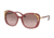 Coach L1595 HC8186B Sunglasses 539814-56 - Milky Black Cherry Frame, Brown Rose Gradient Lenses