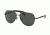 Coach L614 HC7057Q Sunglasses 921987-59 - Antique Silver/ Matte Black Frame, Grey Solid Lenses