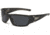 Coleman Grizzly Sunglasses, Shiny Black Frame, Smoke Lens Lens, Polarized, C6030-C1