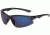 Coleman Magnum Sunglasses, Shiny Transparent Dark Grey Frame, Blue Lens Lens, Polarized, C6034-C2