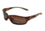 CrossFire Mach 1 Safety Glasses - Crystal Brown/HD Brown - Polarized, One Size XFM1-303PC