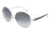 D&amp;G DD6066 Sunglasses 408/8G-5816 - Silver Gray Gradient