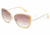 D&amp;G DD6077 Sunglasses 101413-5816 - Yellow/Silver Brown Gradient