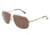 D&amp;G DD6087 Sunglasses 488/73-6211 - Pale Gold Frame, Brown Lenses