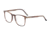 Davidoff 91070 Single Vision Prescription Eyeglasses, Grey/Brown Structure Frame, 91070-6397SV