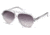 Diesel DL0075 Sunglasses - Crystal Frame Color, Gradient Smoke Lens Color