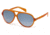 Diesel DL0075 Sunglasses - Orange Frame Color, Smoke Mirror Lens Color