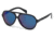 Diesel DL0075 Sunglasses - Shiny Black Frame Color, Blue Mirror Lens Color