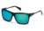 Diesel DL0091 Sunglasses - Shiny Black Frame Color, Blue Mirror Lens Color