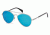 Diesel DL0193 Sunglasses - Matte Palladium Frame Color, Blue Mirror Lens Color