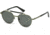 Diesel DL0239 Eyewear - Unisex - Sunglasses - Matte Dark Green Frame Color, Green Lens Color
