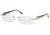Diva Womens 5347  Eyeglasses - Gold-Black Striated Frame w/ Clear Lenses, Size 54-17-130 5347-276E