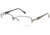 USED Diva Womens 5349 Eyeglasses - Anthracite-Brown Leopard Frame w/ Clear Lenses, Size 52-18-129 5349-228, EDEMO1