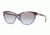DKNY DY4095 Sunglasses 355511-5417 - Blue Havana Frame, Transparent Gray Gradient Lenses