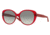 DKNY DY4124 Sunglasses 364711-57 - Red Frame, Grey Gradient Lenses