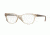 DKNY DY4672 Single Vision Prescription Eyeglasses 3697-51 - Beige Crystal/satin Tobacco Frame
