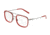 Dolce&amp;Gabbana DG1288 Bifocal Prescription Eyeglasses 04-53 - Gunmetal / Red Frame