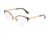 Dolce&Gabbana DG1311 Prescription Eyeglasses, 52mm, Matte Brown/Gold, DG1311-1320-52-SV
