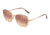 Dolce&amp;Gabbana DG2223 Sunglasses 12986F-58, Gradient Pink Mirror Pink Lenses