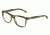 Dolce&amp;Gabbana DG3226 Single Vision Prescription Eyeglasses 2926-52 - Striped Olive Green Frame