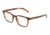 Dolce&amp;Gabbana DG3307 Progressive Prescription Eyeglasses 3197-51 - Transp Brown/Striped Orange