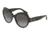 Dolce&amp;Gabbana DG4320 Sunglasses 31268G-56 - Pois White On Black Frame, Grey Gradient Lenses