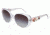 Dolce&amp;Gabbana FLOWERS DG4183 Sunglasses 656/8G-57 - Crystal Frame, Gray Gradient Lenses