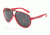 Dolce&amp;Gabbana LIFESTYLE DG6078 Sunglasses 264487-61 - Red Transparent Frame, Gray Lenses