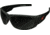 Edge Eyewear Caraz Torque - Matte Black Frame with Red E Logo / Polarized Smoke Lens, One Size, THZ236