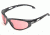 Edge Eyewear Dakura Safety Glasses - Black Frame, Rose Mirror Lens SW119