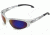 Edge Eyewear Dakura Safety Glasses - Silver Frame, Blue Mirror Lens SW128