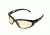 Edge Eyewear Dakura Sunglasses, Black Frame, Yellow Vapor Shield Lenses, SW112VS