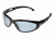 Edge Eyewear Dakura Sunglasses, Black Frame, Light Blue Vapor Shield Lenses, SW113VS