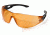 Edge Eyewear Dragon Fire Safety Glasses - Black Frame, Tiger's Eye Lens XDF610