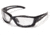 Edge Safety Kazbek Asian Fit-Black / Clear Lens with Gasket GSK111-AFT