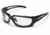 Edge Eyewear Kazbek Islander Fit-Black / Clear Lens with Gasket GSK111-IFT