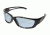 Edge Eyewear Kazbek XL Sunglasses, Black Frame, Light Blue Vapor Shield Lenses, SK-XL113VS