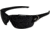 Edge Eyewear Khor G2 Safety Glasses - Black Frame / Smoke Vapor Shield Lenses, One Size, SDK116VS-G2