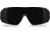 Edge Eyewear Urgent Fury Shooting Glasses, Black Frame, G-15 Vapor Shield Lenses, Standard, UF17VS