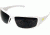 Edge Safety Brazeau Torque with Yellow E Logo, Polarized Smoke Lens, White Frame, TXB246-E1