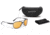 ESS inVINCEible Aviator Sunglasses, Black/HD Orange Rust, Medium, EE4062-02